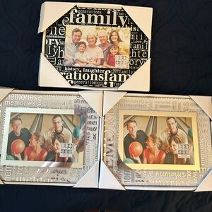 Elegant Black and White Picture Frame Accent